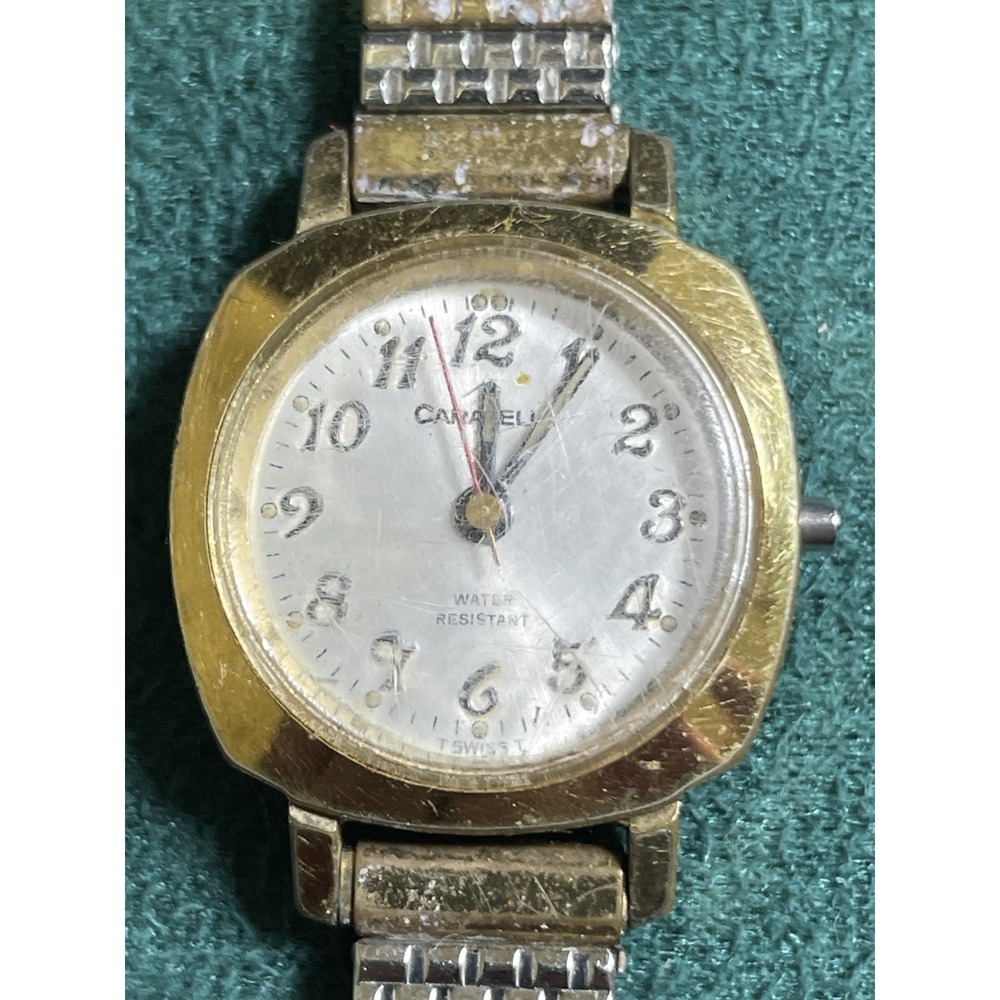 Vintage Caravelle by Bulova Swiss T Analog Wrist Watch Parts Repair